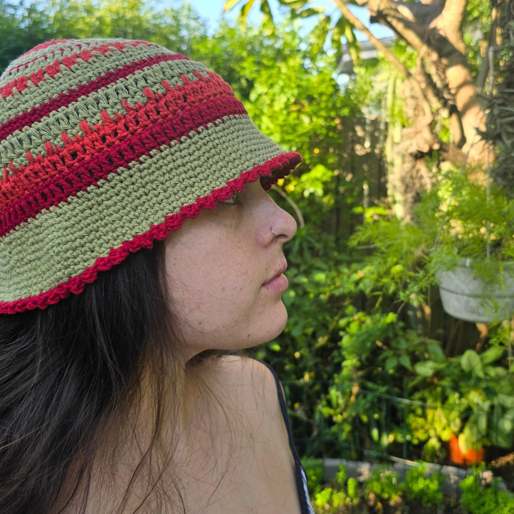 Handmade 100% Cotton Crochet Bucket Hats