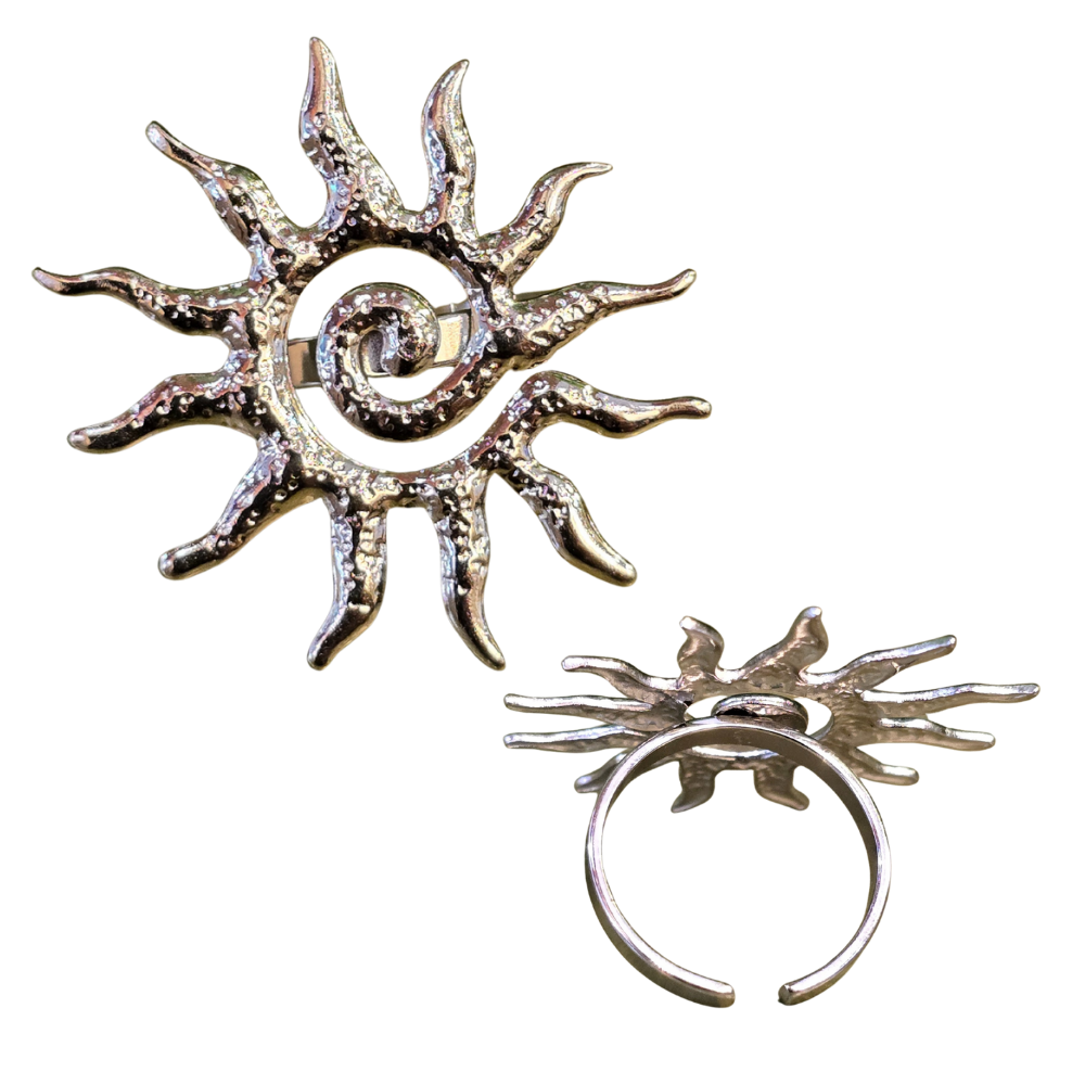 Stainless Steel Sun Ring